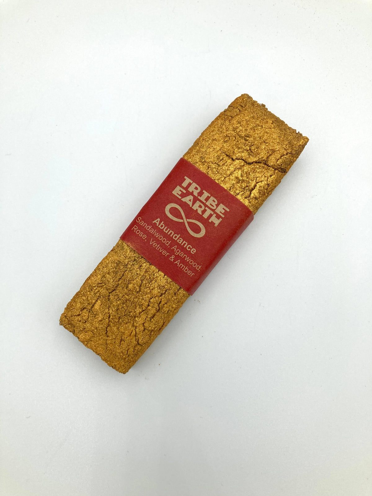 Tribe Earth Abundance Gold Shimmer Incense Plank | 10 Triangles Per Plank, With Rose, Vetiver, Amber, Agarwood & West Australia Sandalwood