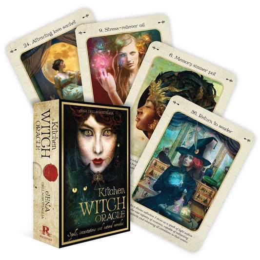 Kitchen Witch Oracle Cards, The Key To Unlock The Secrets Of Natural Magic