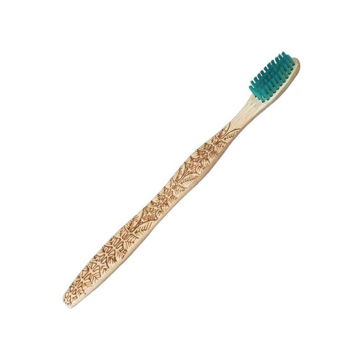 Brush it On Adult Soft Bristles Bamboo Toothbrush, Tarzan Design