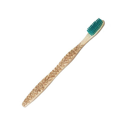 Brush it On Adult Soft Bristles Bamboo Toothbrush, Tarzan Design