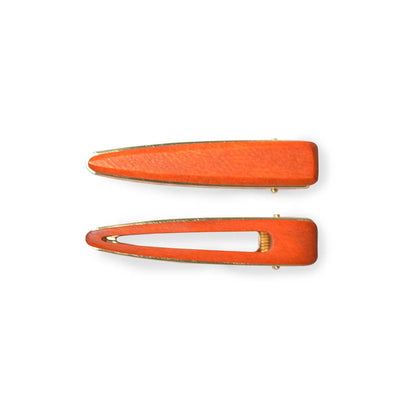 Brush It On Wooden Hair Clips 2 Clips, Can Be Composted & Recycled