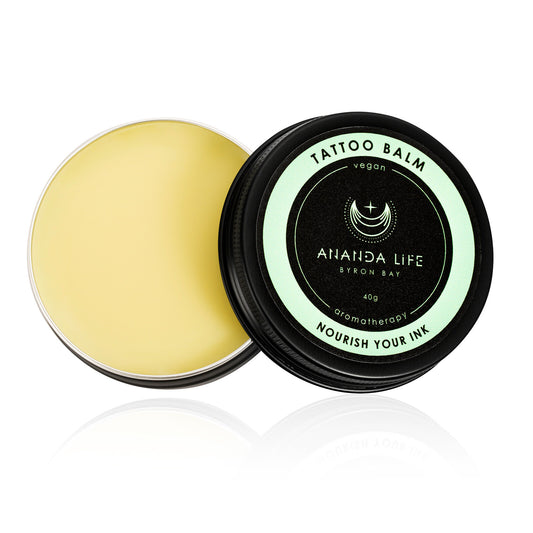 Ananda Life Vegan Aromatherapy Tattoo Balm 40g, Protect & Nourish Your Ink Naturally