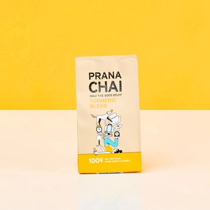 Prana Chai Hand-Made Chai 100g Or 250g, Turmeric Sticky Chai Blend