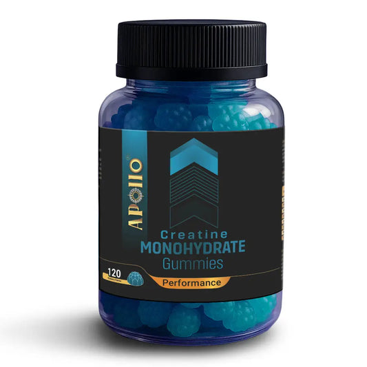 Apollo Creatine Monohydrate 120 Gummies, Blueberry Flavour Enhance Your Performance