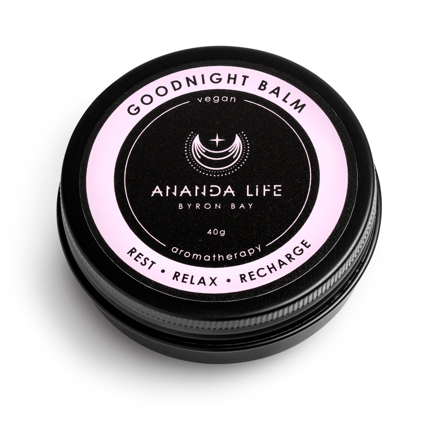 Ananda Life Vegan Aromatherapy Goodnight Balm 40g, Rest & Relaxation