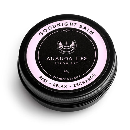 Ananda Life Vegan Aromatherapy Goodnight Balm 40g, Rest & Relaxation