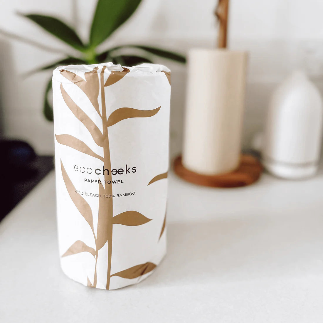Eco Cheeks Bamboo Paper Towel, Zero Bleach 100% Bamboo