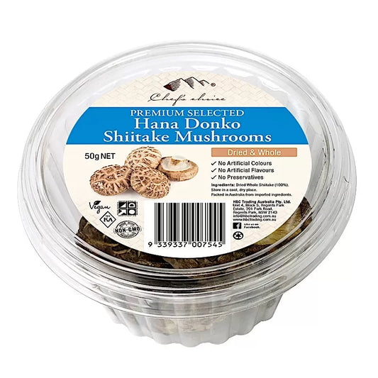 Chef's Choice Hana Donko Shiitake Mushrooms 50g, Kosher