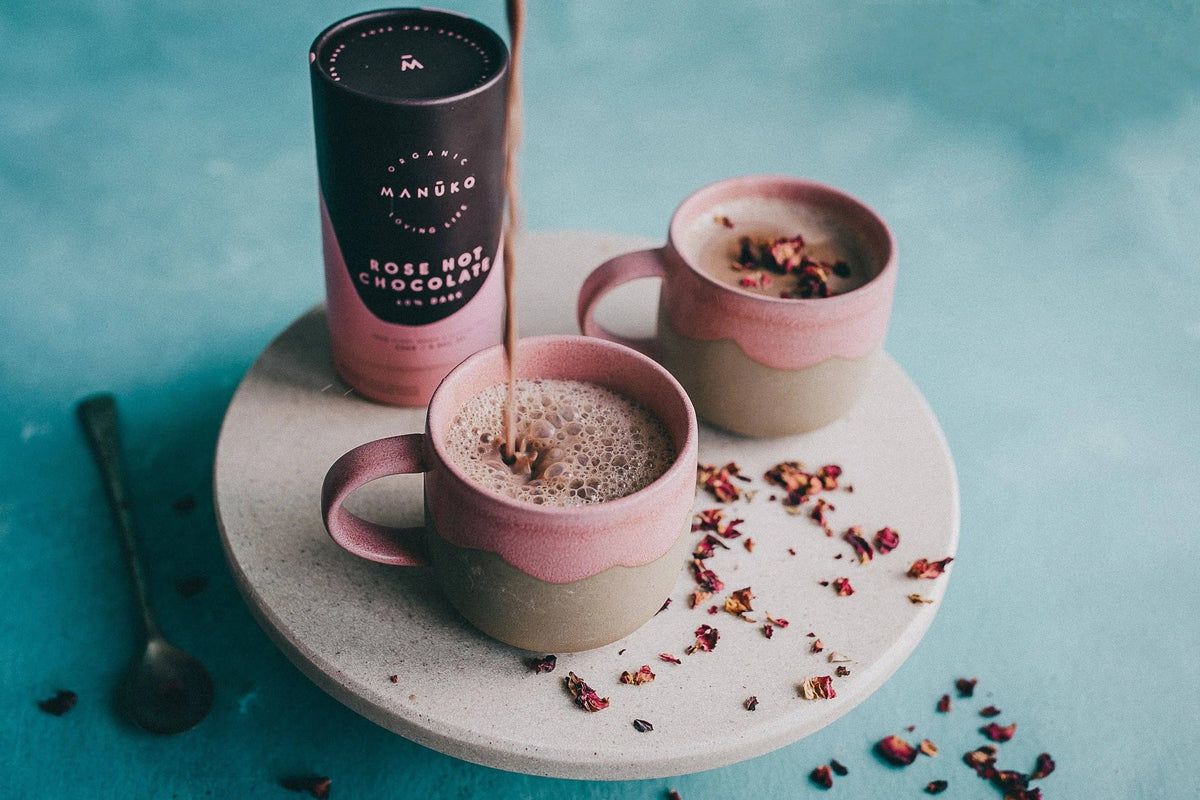 Manuko Rose Hot Chocolate | 60% Dark Chocolate 250g, With Shavings Of Organic Stoneground Chocolate