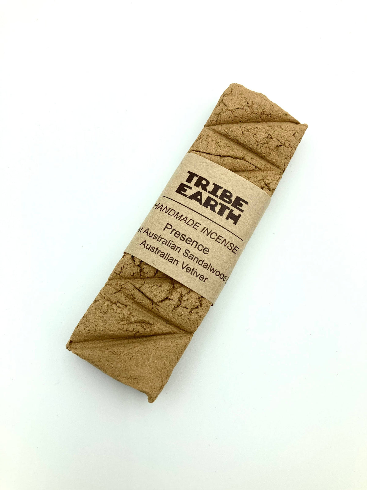 Tribe Earth Presence Incense Plank | 10 Triangles Per Plank, With Australian Vetiver Grass & West Australian Sandalwood