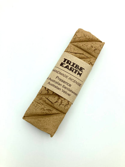 Tribe Earth Presence Incense Plank | 10 Triangles Per Plank, With Australian Vetiver Grass & West Australian Sandalwood