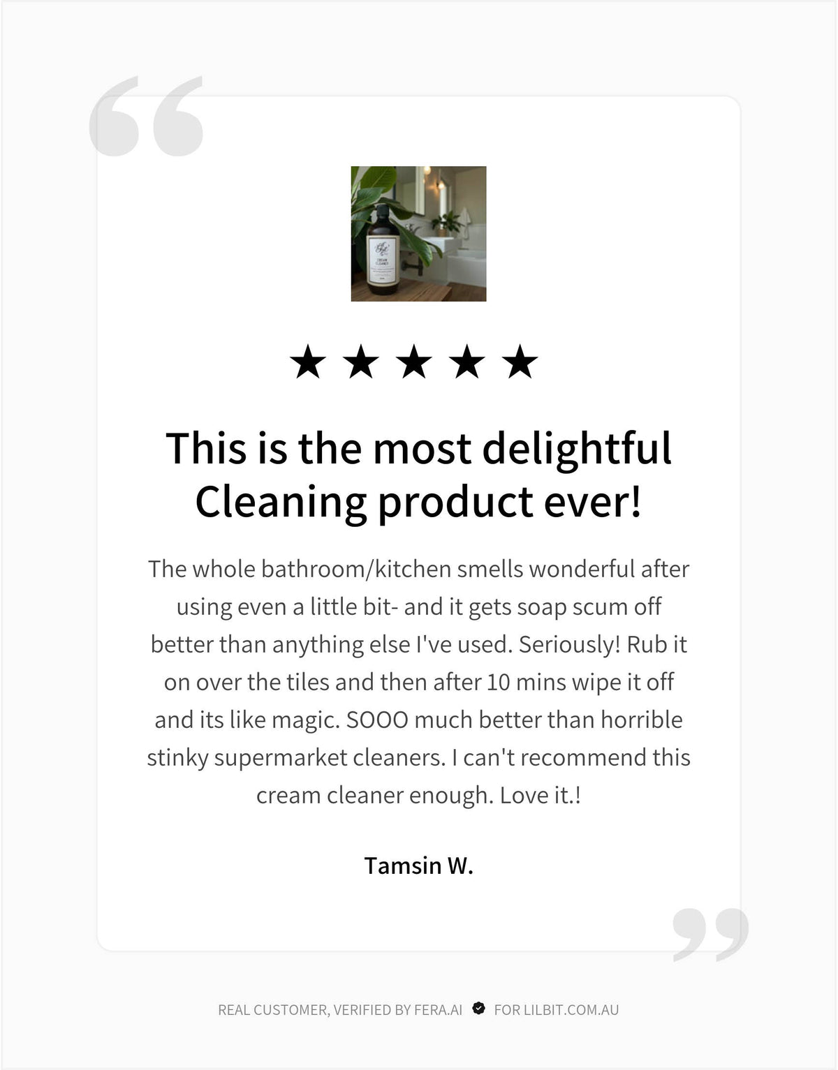 Lil' Bit Better Sweet Orange & Cinnamon Leaf Cream Cleaner 500mL, Super Tough On Bathroom & Kitchen Stains