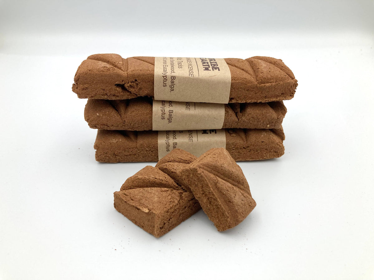 Tribe Earth Wild Tracks Incense Plank | 10 Triangles Per Plank, With Balga Marri Gum & Lemon Eucalyptus