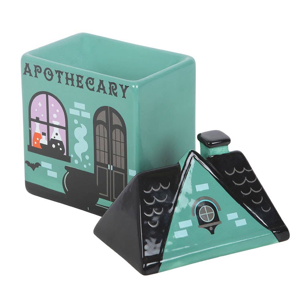 A Vintage Apothecary Shop Ceramic Oil Burner, Mystery & Magic