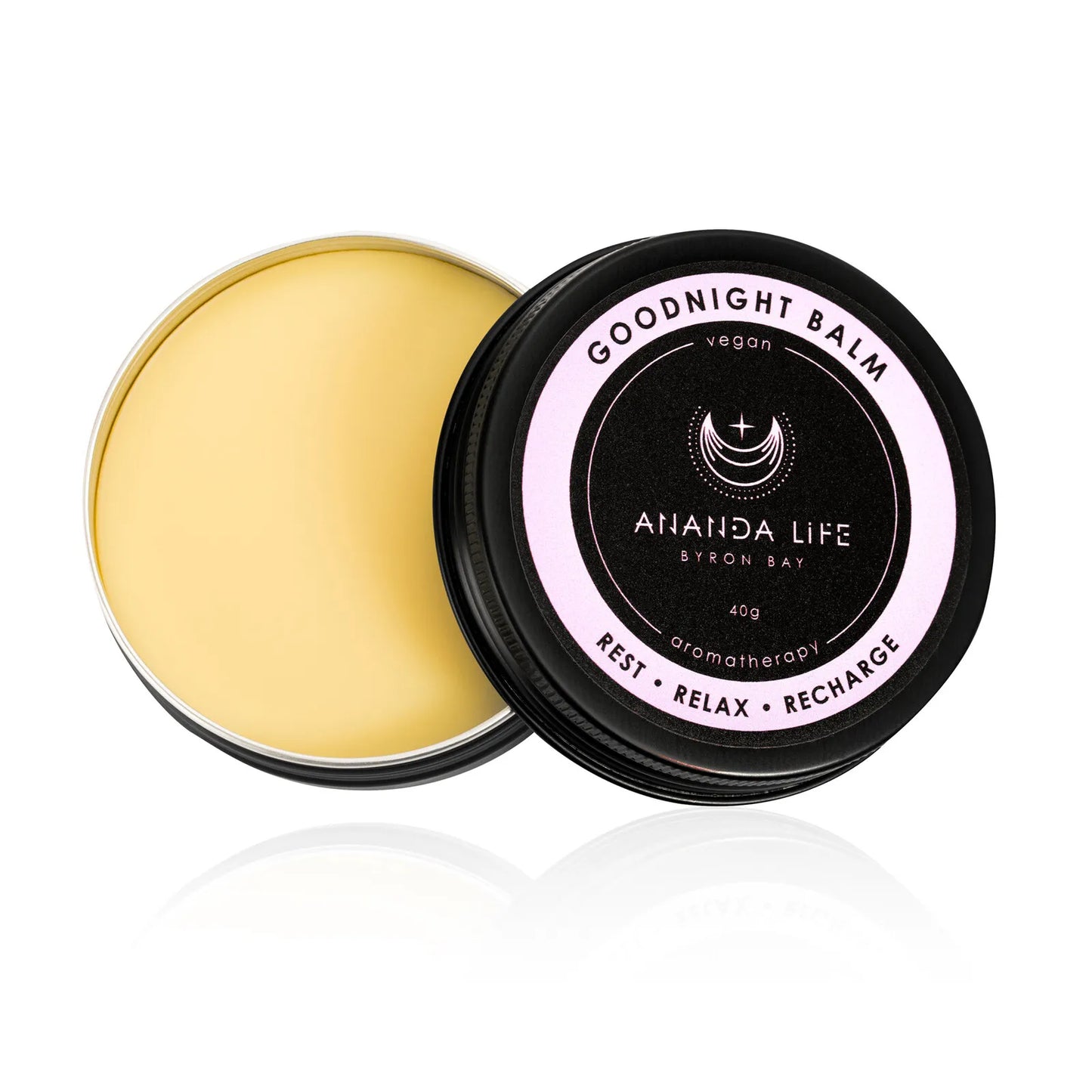 Ananda Life Vegan Aromatherapy Goodnight Balm 40g, Rest & Relaxation