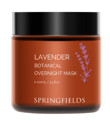 Springfields Lavender Botanical Overnight Mask 100mL, Moisturising & Refreshing