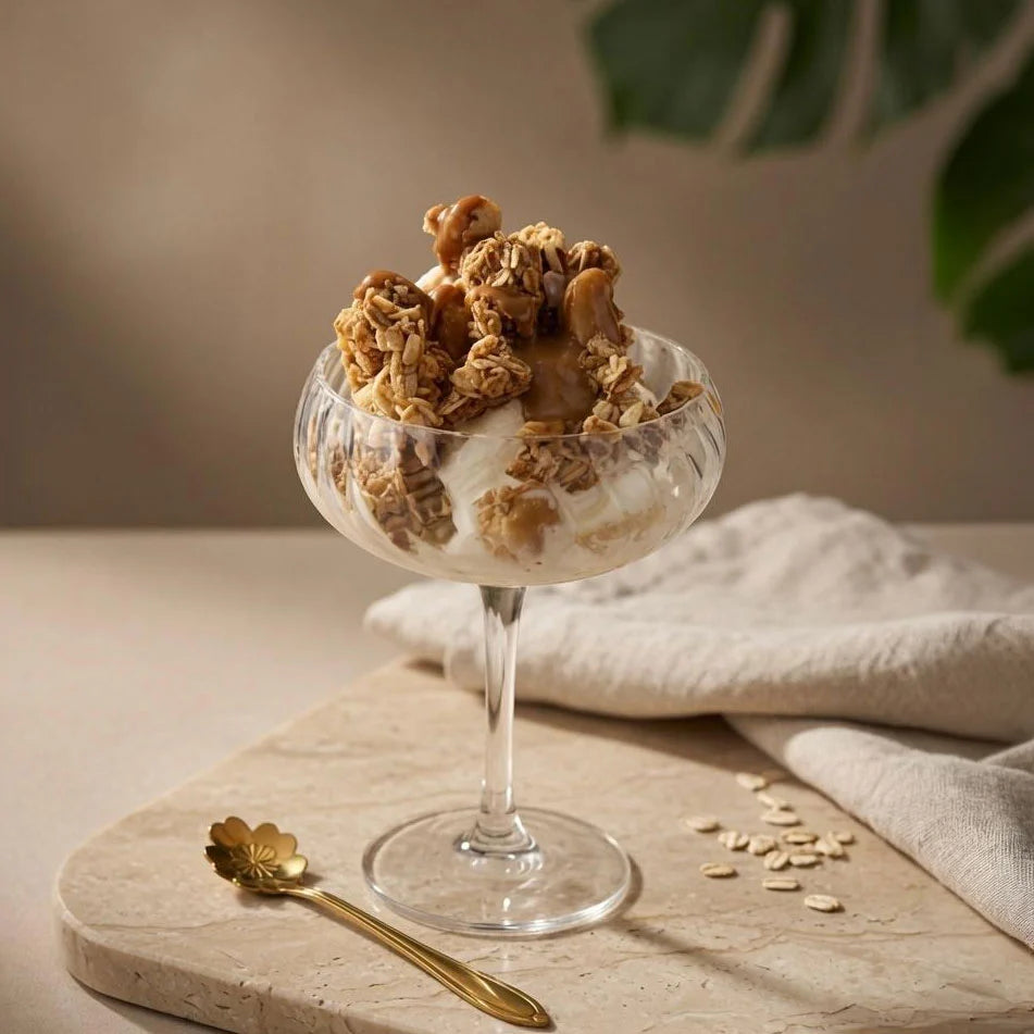 The Monday Food Co. Indulgence Gourmet Granola 300g, Brown Butter Salted Caramel & Macadamia