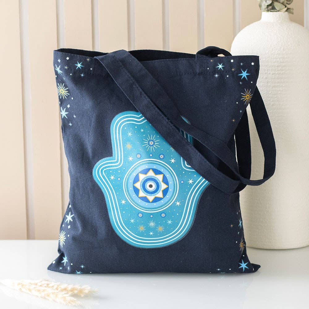 Tote Bag Hand Of Hamsa, Shield Negative Influences