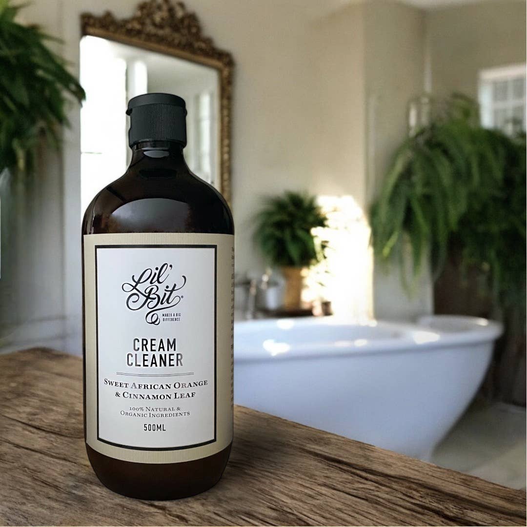 Lil' Bit Better Sweet Orange & Cinnamon Leaf Cream Cleaner 500mL, Super Tough On Bathroom & Kitchen Stains