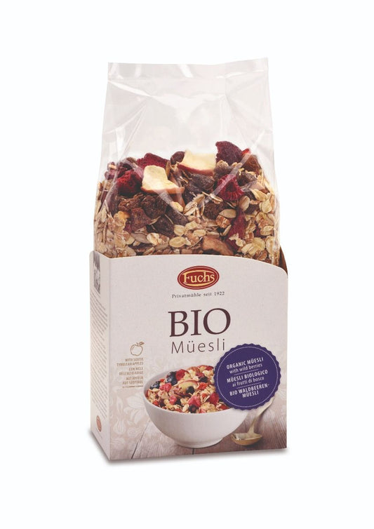 Fuchs Organic Wild Berries Muesli 375g, With South Tyrolean Apples