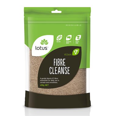 Lotus Fibre Cleanse 450g, A Gentle Blend For Cereals & Smoothies