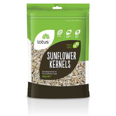 Lotus Sunflower Kernels 250g, Certified Organic