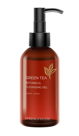 Springfields Green Tea Botanical Facial Cleansing Gel 135mL, Purifying & Balancing