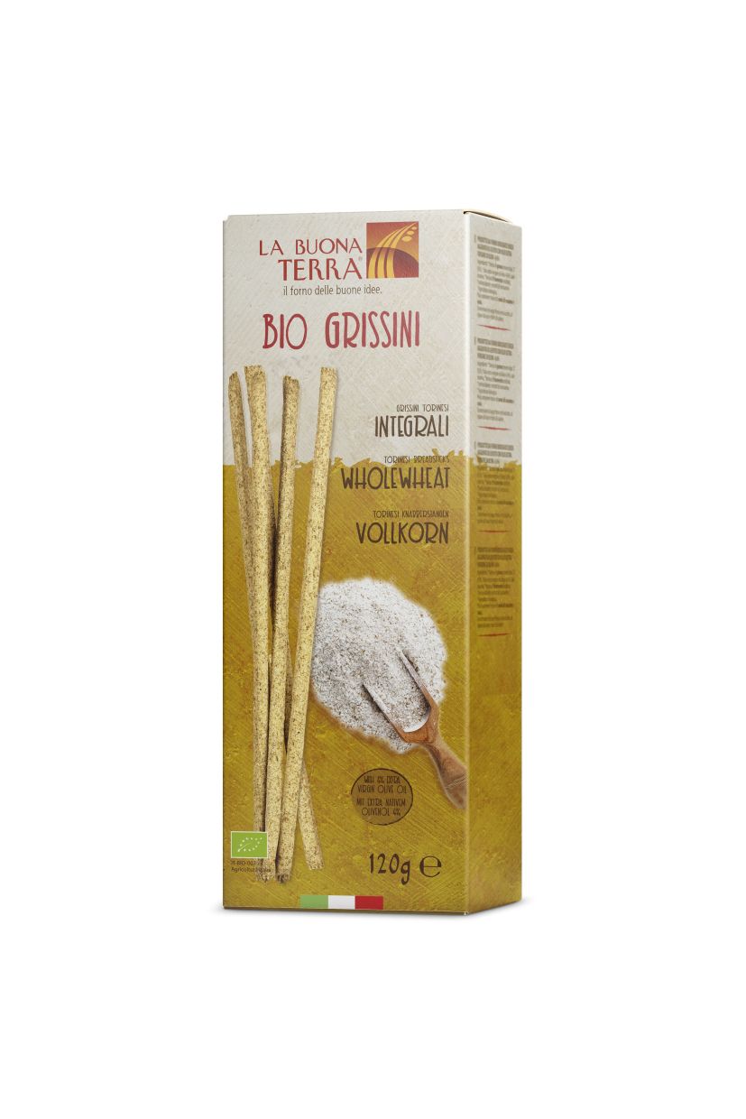 La Buona Terra Certified Organic Sesame Grissini 120g, Perfect For Soups & Dips
