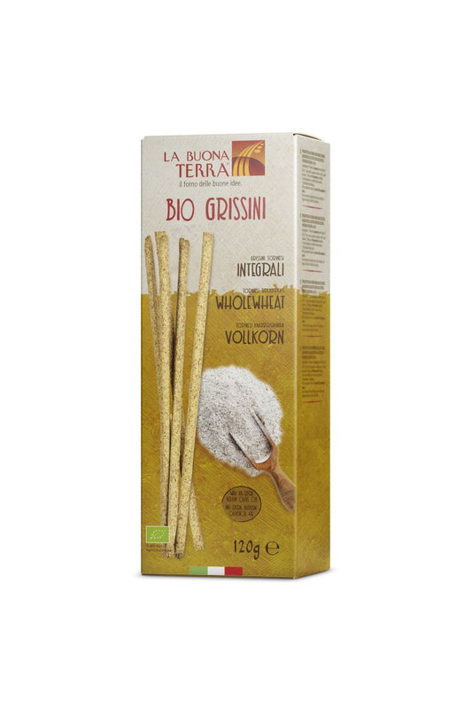 La Buona Terra Certified Organic Sesame Grissini 120g, Perfect For Soups & Dips