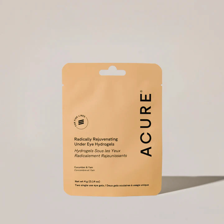 Acure Radically Rejuvenating Under Eye Hydrogels Single 4g Or A Pack Of 12, Rejuvenate & Firm
