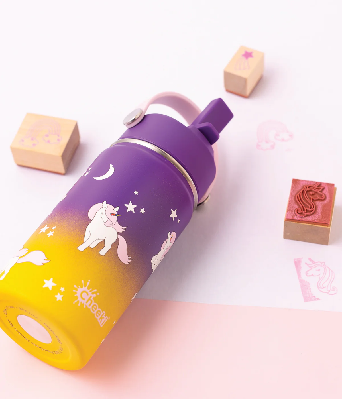 Cheeki Insulated Little Adventurer Bottle 400ml, Unicorn