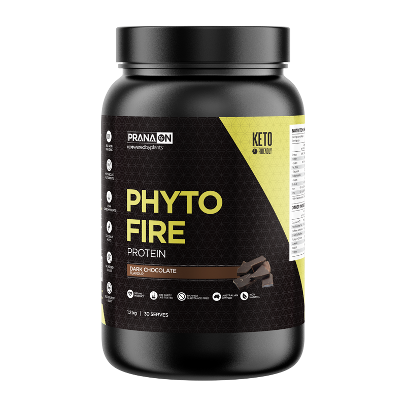 Prana On Phyto Fire Protein 500g, 1.2kg Or 2.5kg, Dark Chocolate