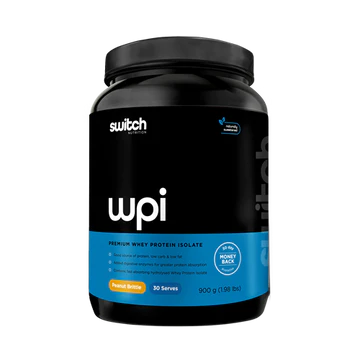 Switch Nutrition Whey Protein Isolate Switch 900g, Peanut Brittle {Premium Natural WPI}
