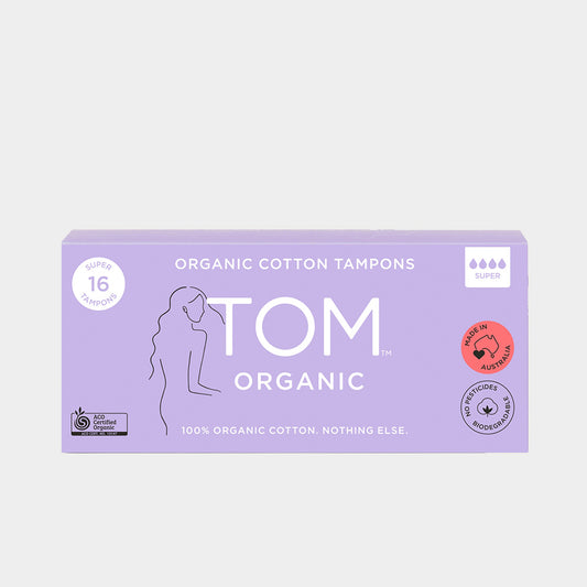 Tom Organic Tampons 16pk Or 32pk, Super