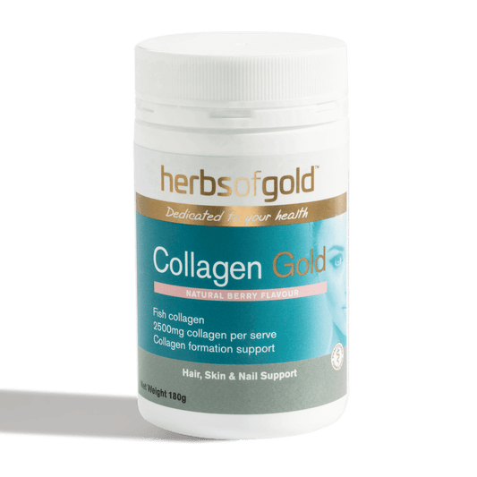 Herbs Of Gold Collagen Gold, 180g Natural Berry Flavour