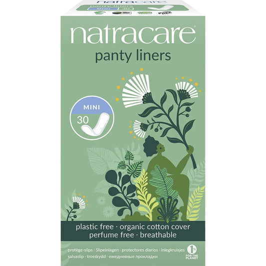 Natracare Panty Liners 30pk, Mini {Small with Straight Edges}