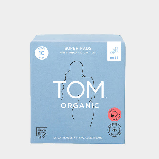 Tom Organic Pads 10pk, Super