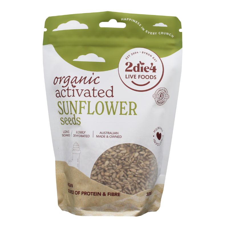 2Die4 Live Foods Activated & Organic Sunflower Seeds 300g