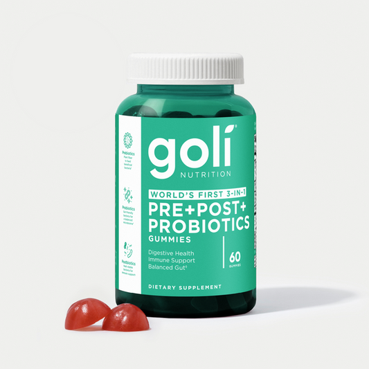 Goli Nutrition Gummies 60 Pieces, Pre + Post + Probiotics