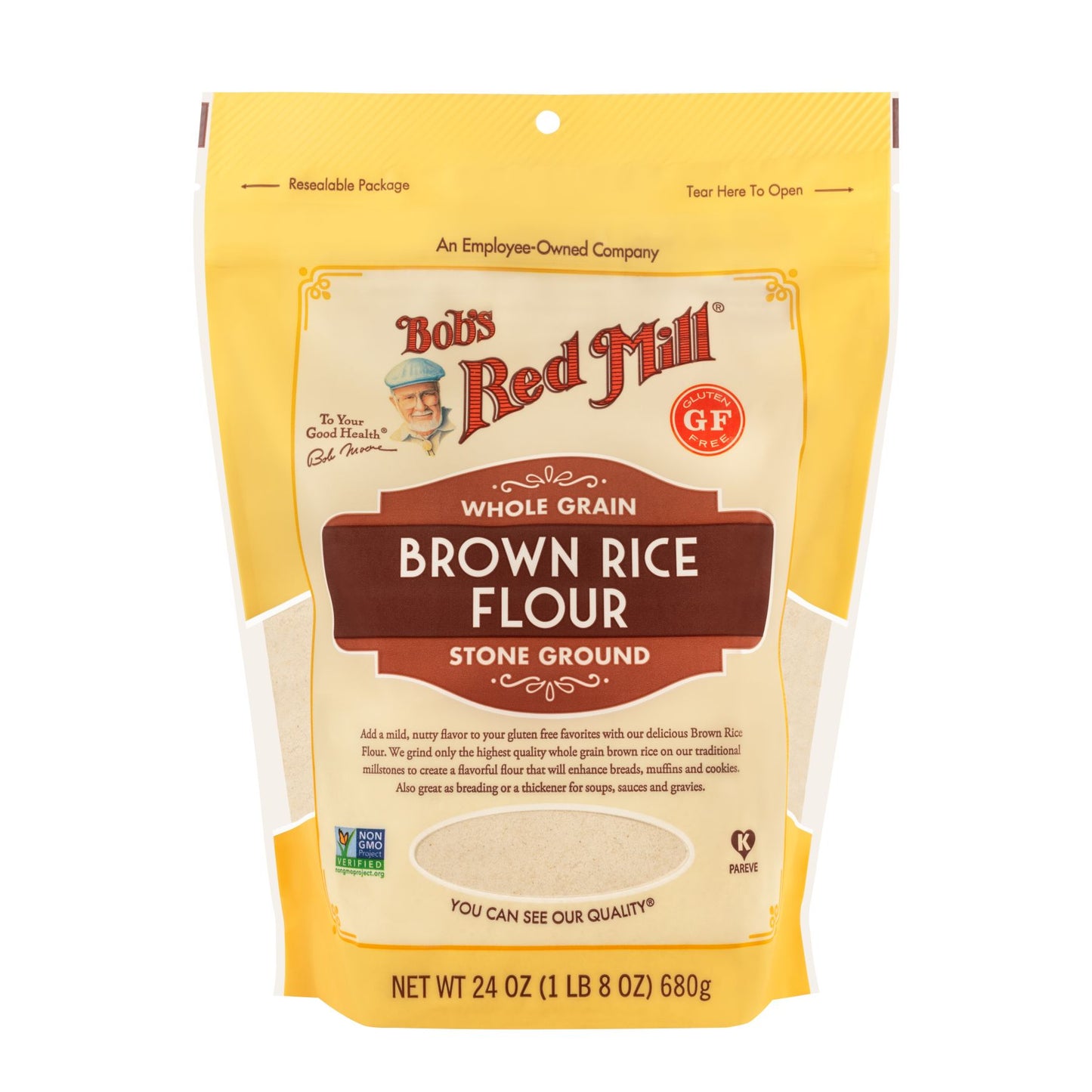 Bob's Red Mill Wholegrain Brown Rice Flour 680g, Gluten Free