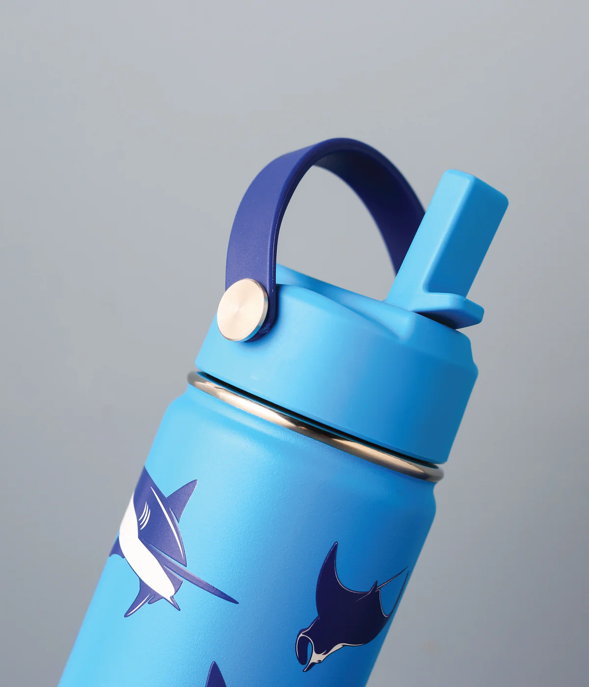Cheeki Insulated Little Adventurer Bottle 400ml, Sharks