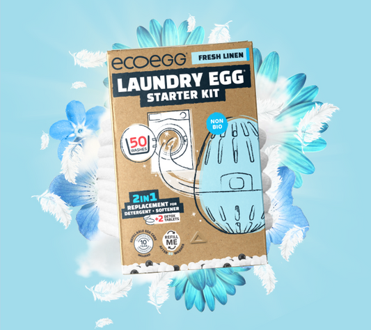 Ecoegg Laundry Egg Starter Kit 50 Washes, Fresh Linen