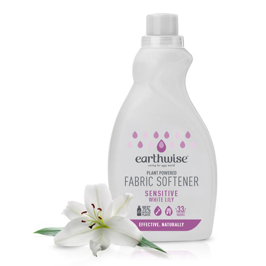 Earthwise Fabric Softener 1L, Sensitive White Lily