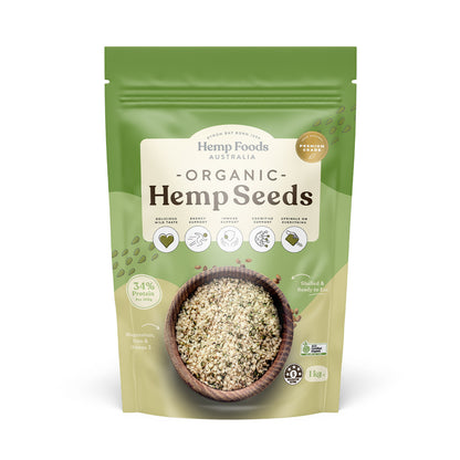Hemp Foods Australia Hulled Hemp Seeds 114g, 250g Or 1kg, Certified Organic