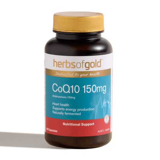 Herbs Of Gold CoQ10 150mg, 60 Or 120 Tablets