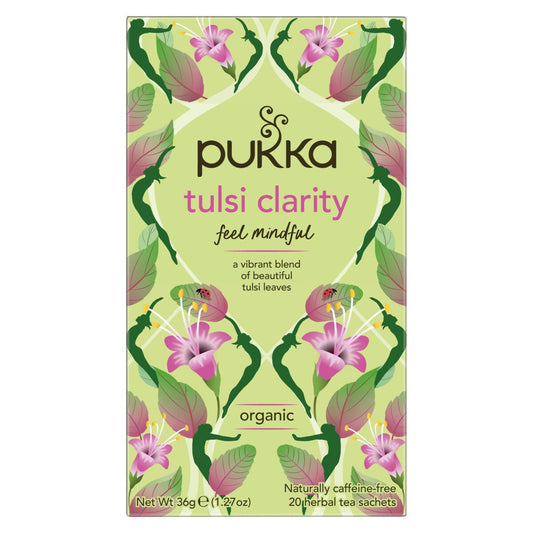 Pukka Herbs 20 Herbal Tea Bags, Tulsi Clarity
