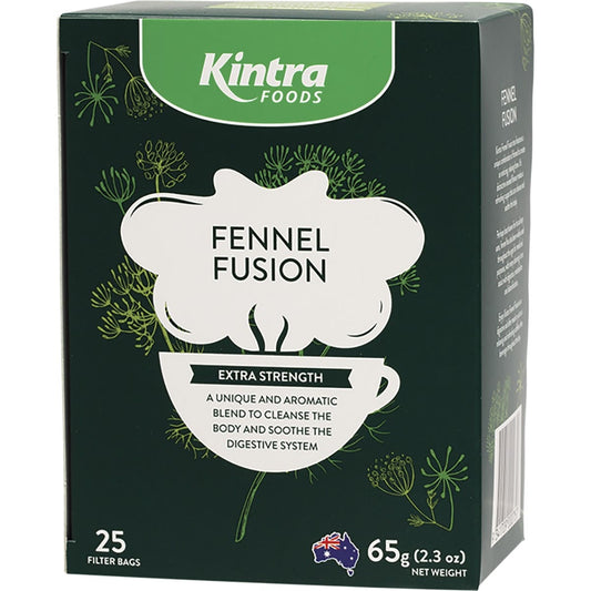 Kintra Foods Herbal Tea Bags 25pk, Fennel Fusion