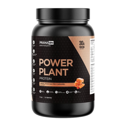 Prana On Power Plant Protein 500g, 1.2kg Or 2.5kg, Himalayan Salted Caramel