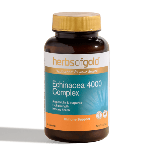 Herbs Of Gold Echinacea 4000 Complex, 30 Or 60 Tablets (Vegan)