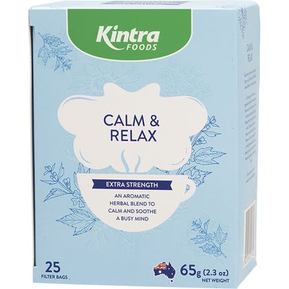 Kintra Foods Herbal Tea Bags 25pk, Calm & Relax